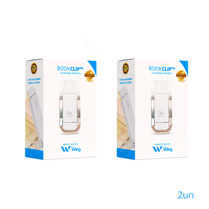 BookClip™ - Luminária Portátil para Leitura Recarregável