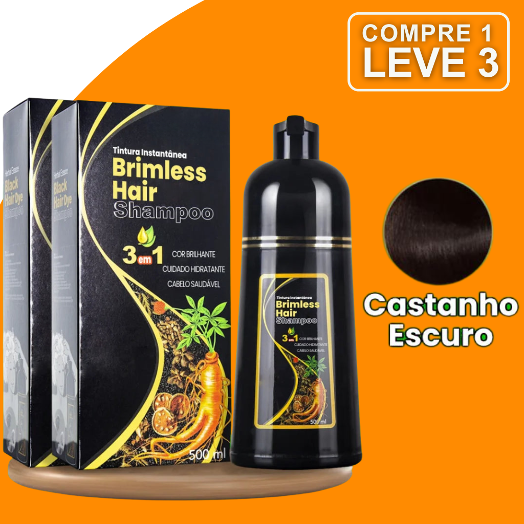 [COMPRE 1 LEVE 3] Shampoo Brimless Botânico Natural 3 em 1 (Dura Até 6 Meses!) + BRINDE Especial