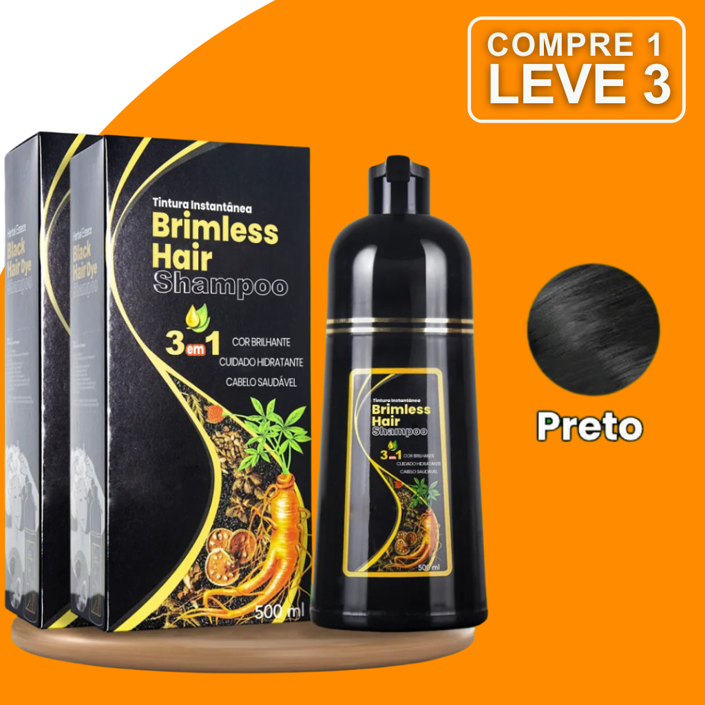 [COMPRE 1 LEVE 3] Shampoo Brimless Botânico Natural 3 em 1 (Dura Até 6 Meses!) + BRINDE Especial