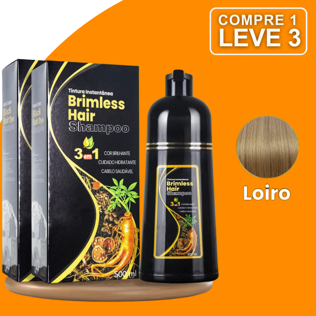[COMPRE 1 LEVE 3] Shampoo Brimless Botânico Natural 3 em 1 (Dura Até 6 Meses!) + BRINDE Especial
