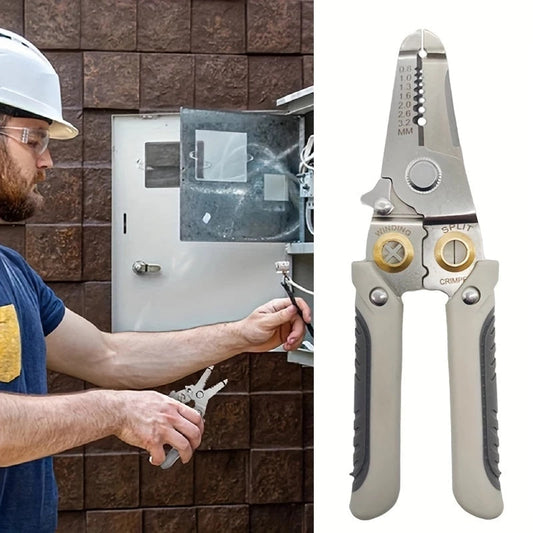 Alicate Desencapador de Fios Elétricos Multifuncional para Reparo
