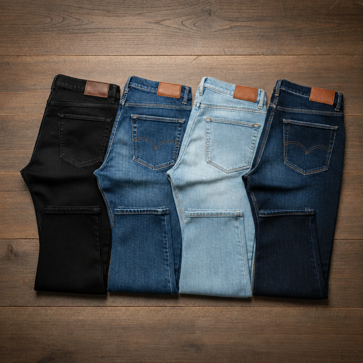 Calça Jeans Masculina com Elastano - Kit 4 Unidades