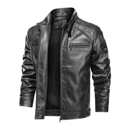 Jaqueta Masculina de Couro Slim