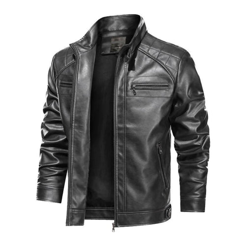 Jaqueta Masculina de Couro Slim