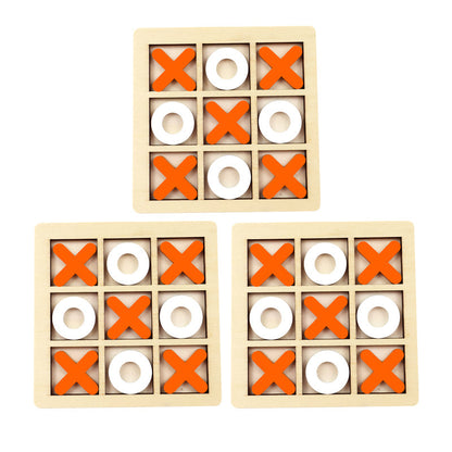 Jogo da Velha Montessori em Madeira – Brinquedo Educativo de Raciocínio para Crianças – Compre 2 Leve 3