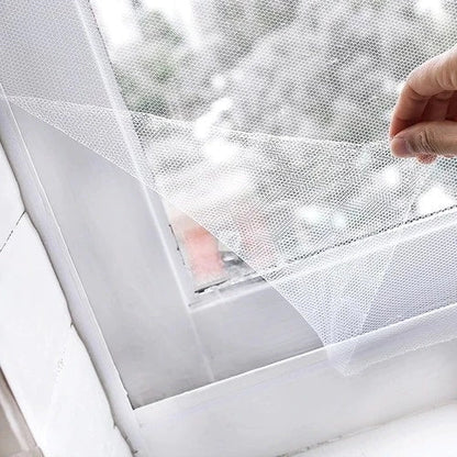 Tela Mosquiteiro para Janela 150x180cm com Velcro Autocolante Removível Anti-Inseto - Compre 1 Leve 2