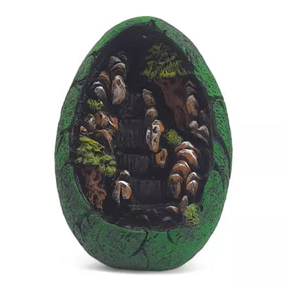 Incenso Cachoeira De Fumaça Em Resina Decorado + 2 Caixas de Incenso